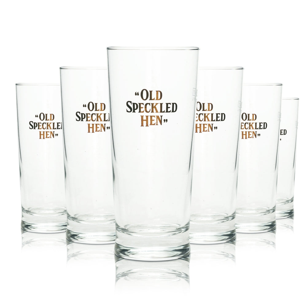 6x Szklanka do piwa Old Speckled Hen Senator 0,3l Kufel 1/2 Pint Szklanki do piwa Wielka Brytania Anglia
