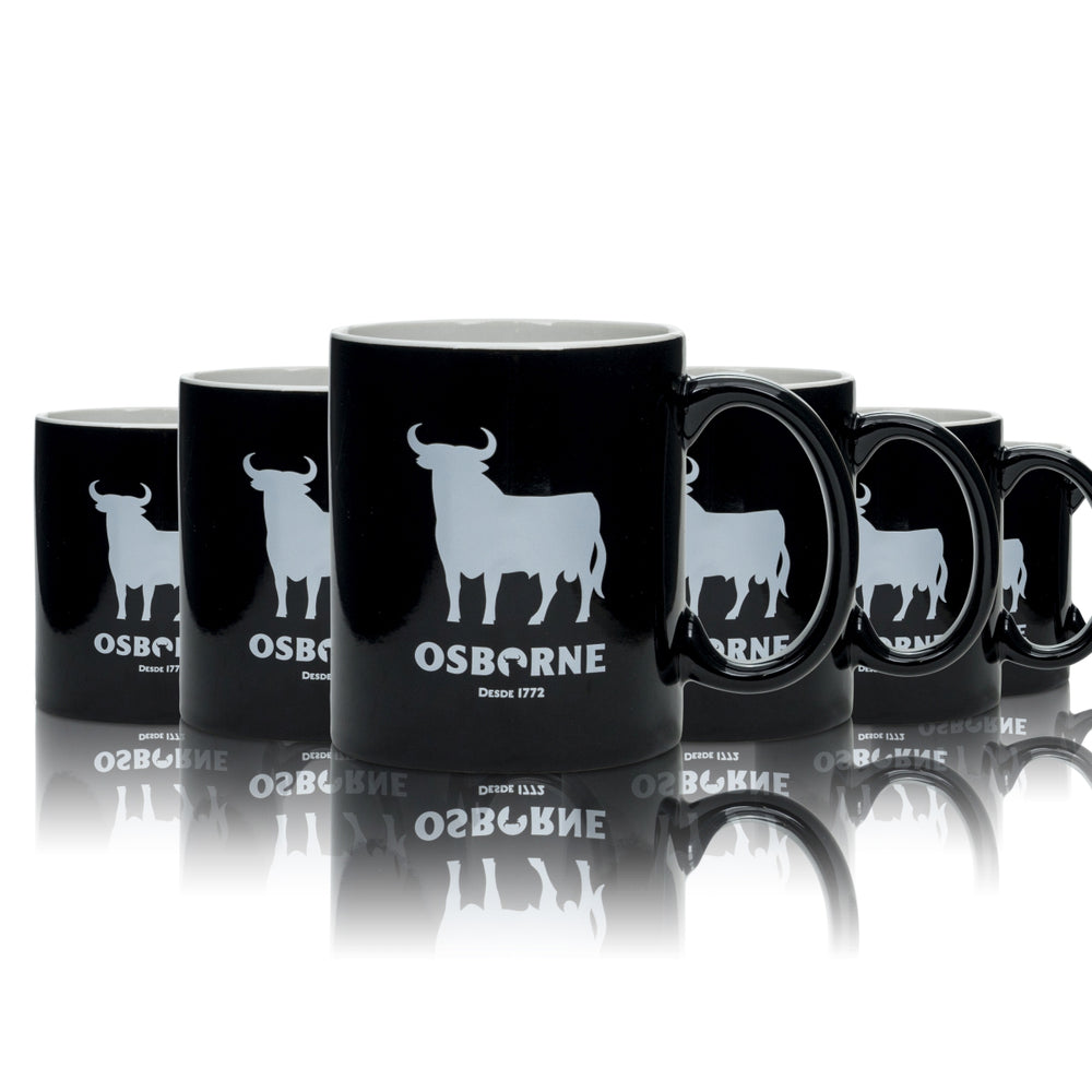 6x Osborne Veterano Brandy Mug 0.3l Szklany uchwyt Grzane wino Kieliszki do ponczu Kubki