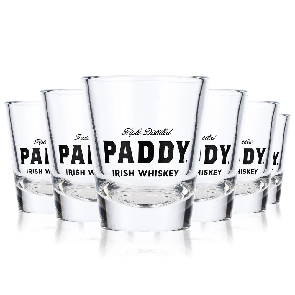 6x kieliszek do whisky Paddy Whiskey Kieliszek do shotów Kieliszek do whisky Stamper Kieliszek krótki 0,052 l