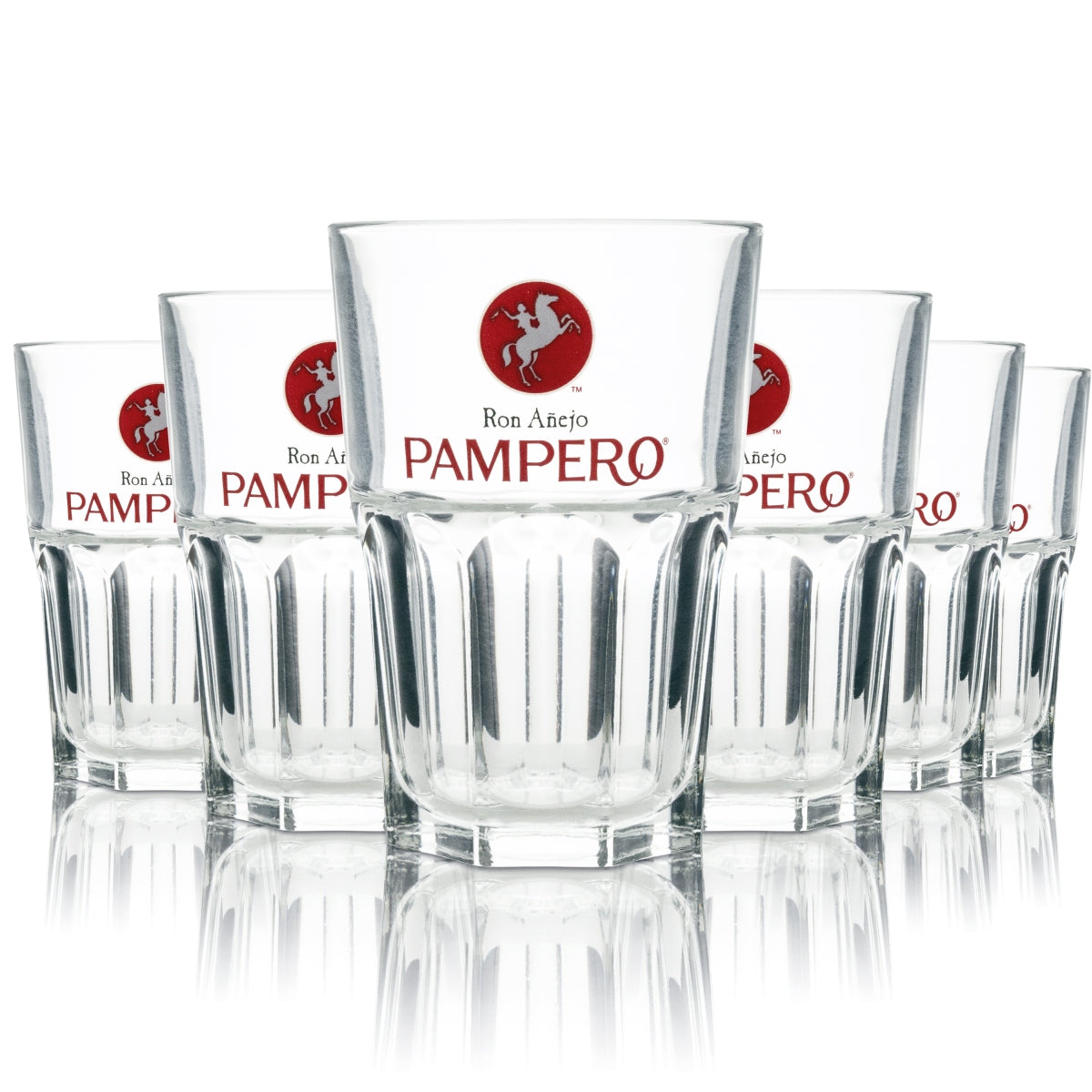 6x szklanka do rumu Pampero Longdrink 36 cl, możliwość układania w stosy
