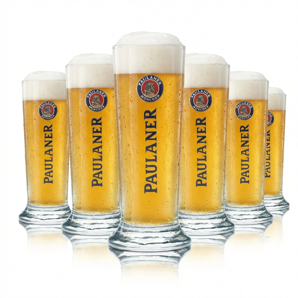 6x Paulaner szklanka do piwa 0.1l mini goblet kufel szklanki do piwa pszenicznego gastro bar