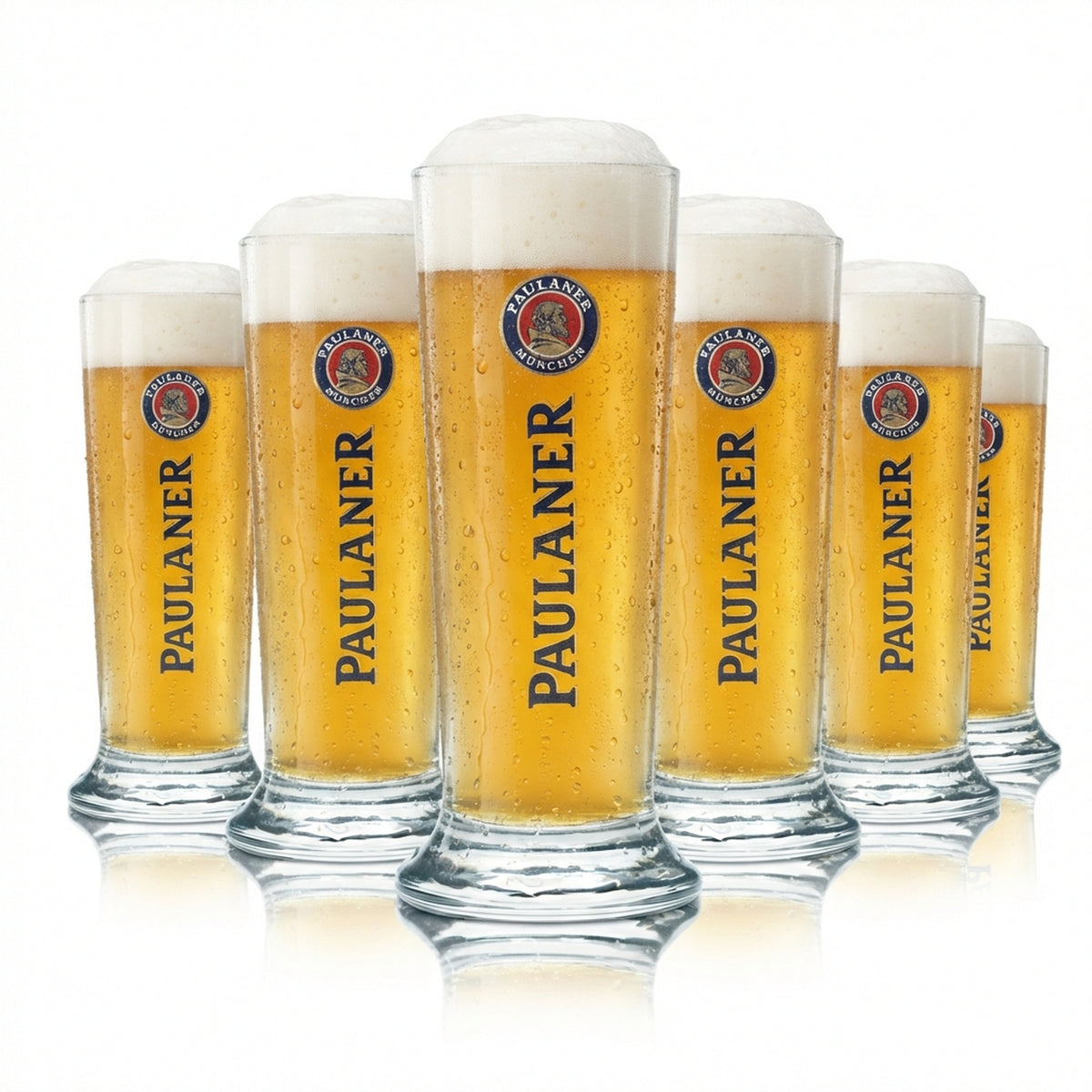 6x Paulaner szklanka do piwa 0.1l mini goblet kufel szklanki do piwa pszenicznego gastro bar