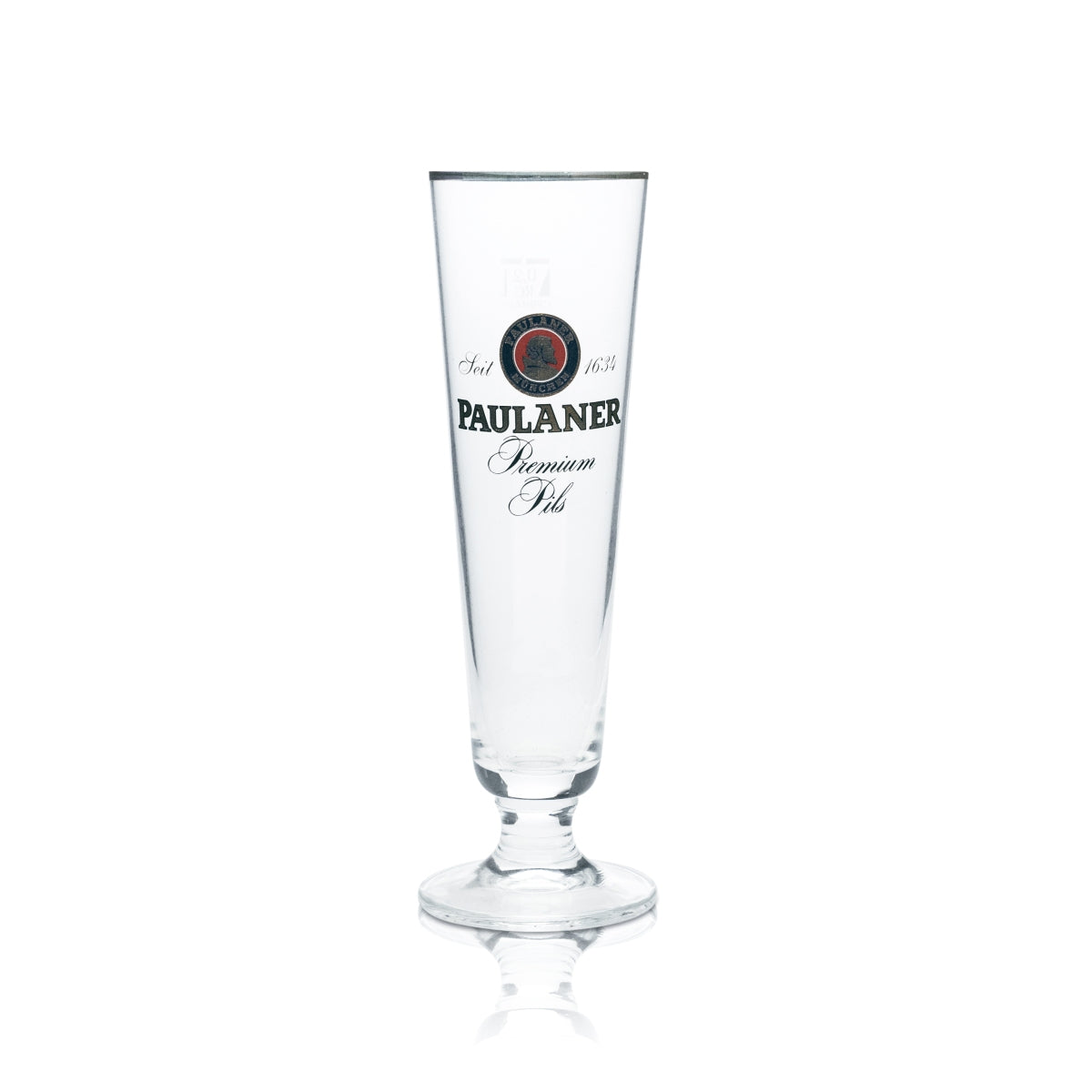 6x Paulaner szklanka do piwa 0.2l kielich tulipan złoty brzeg szklanki pilsner gastro browar bar – Widok 2