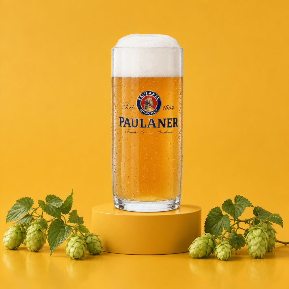 6x Paulaner szklanka do piwa 0.3l kufel Pils Seidel Sahm uchwyt szklanki kufel kufle Piwo
