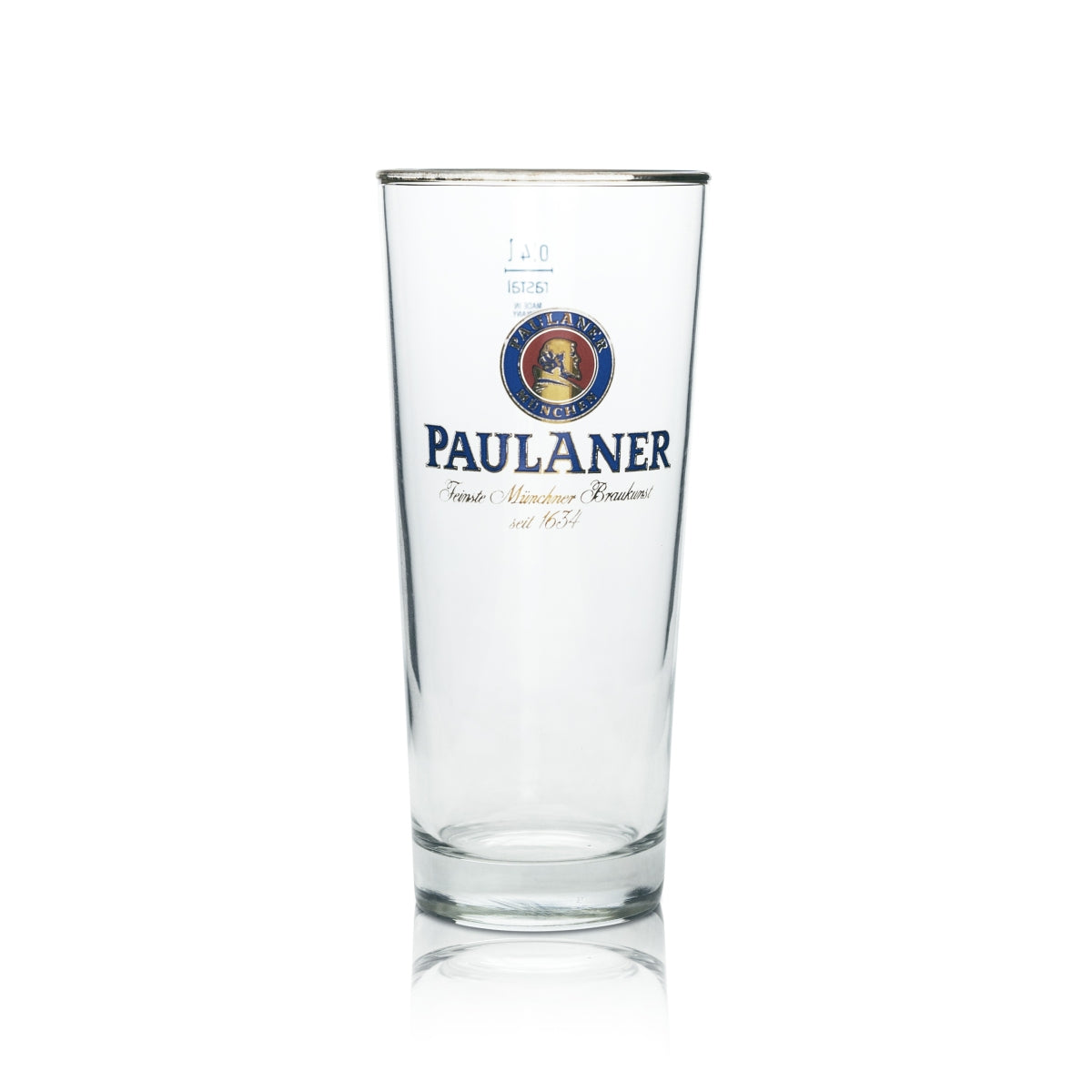 6x Paulaner Beer Glass 0,4l Willi Mug Rastal Pint Glasses Light Brewery Beer Munich – Widok 2