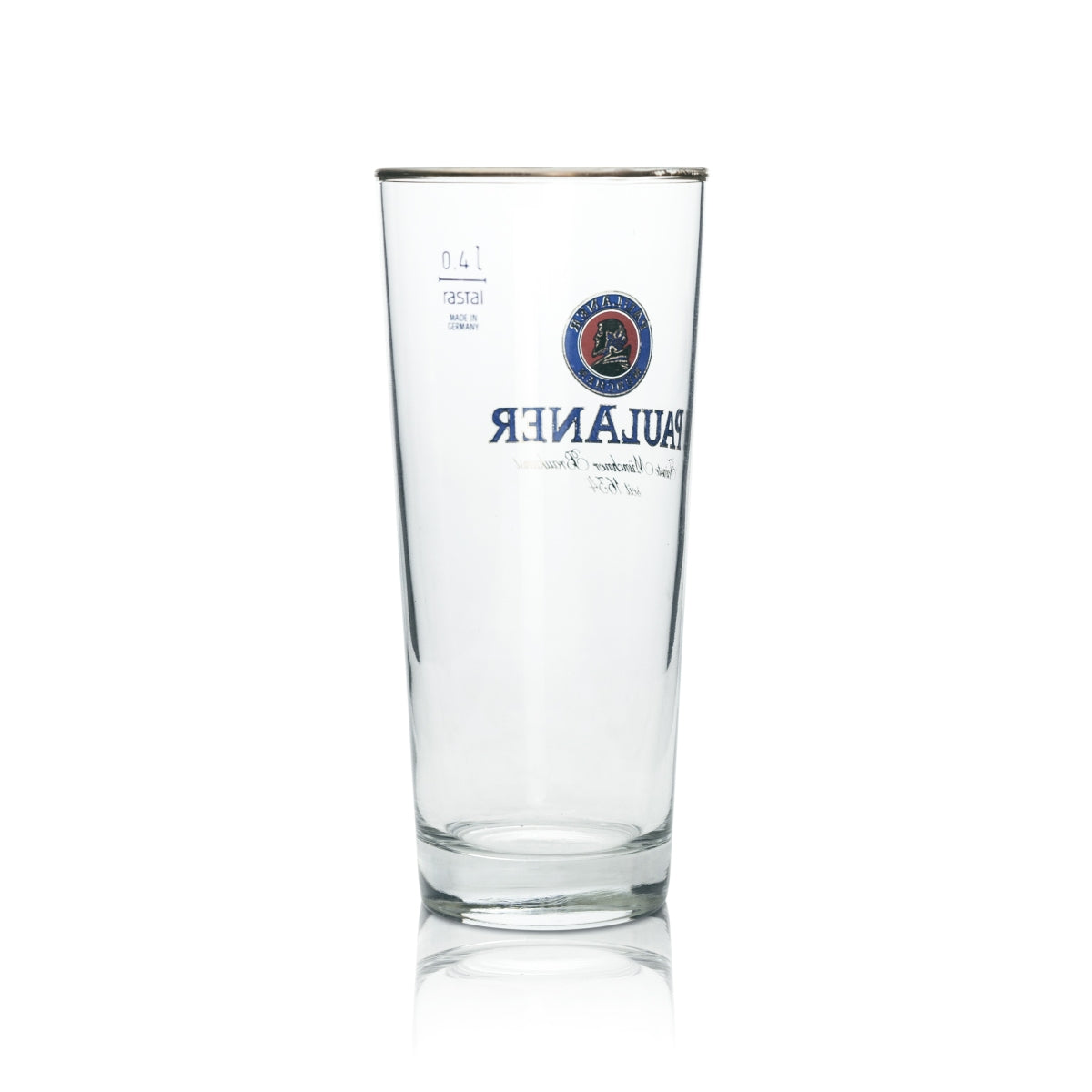 6x Paulaner Beer Glass 0,4l Willi Mug Rastal Pint Glasses Light Brewery Beer Munich – Widok 4