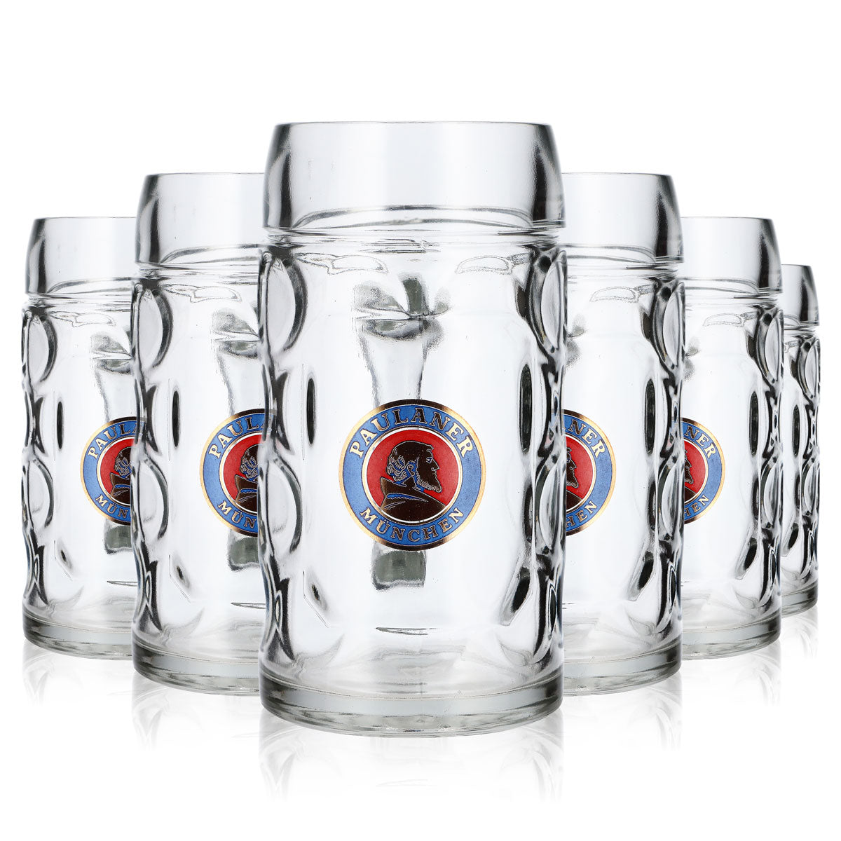 6x  Szklanka do piwa Paulaner Bierglas Bierseidel Bierhumpen 0,5 l Krug !!!B-WARE!!! Kontur