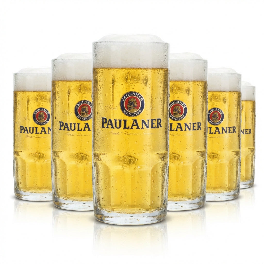 6x Paulaner szklanka do piwa 0,5l kufel do piwa szklanki kufel browar Seidel Monachium