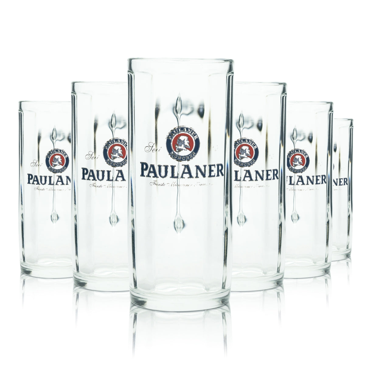 6x Paulaner szklanka do piwa 0,5l kufel do piwa szklanki kufel browar Seidel Monachium – Widok 2