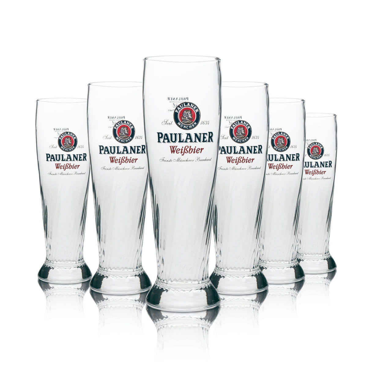 6x Paulaner szklanka do piwa pszenicznego 0,3l drożdżowa kryształowa szklanka do piwa pszenicznego Monachium Bawaria Gastro – Widok 7