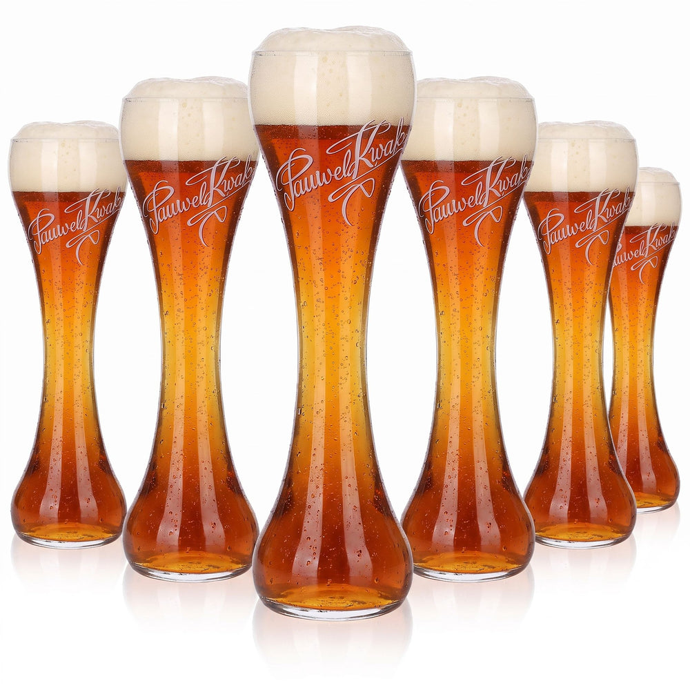 6 sztuk szklanek do piwa Pauwel Kwak o pojemności 0,25 l, model „Pokal”, marki Ritzenhoff