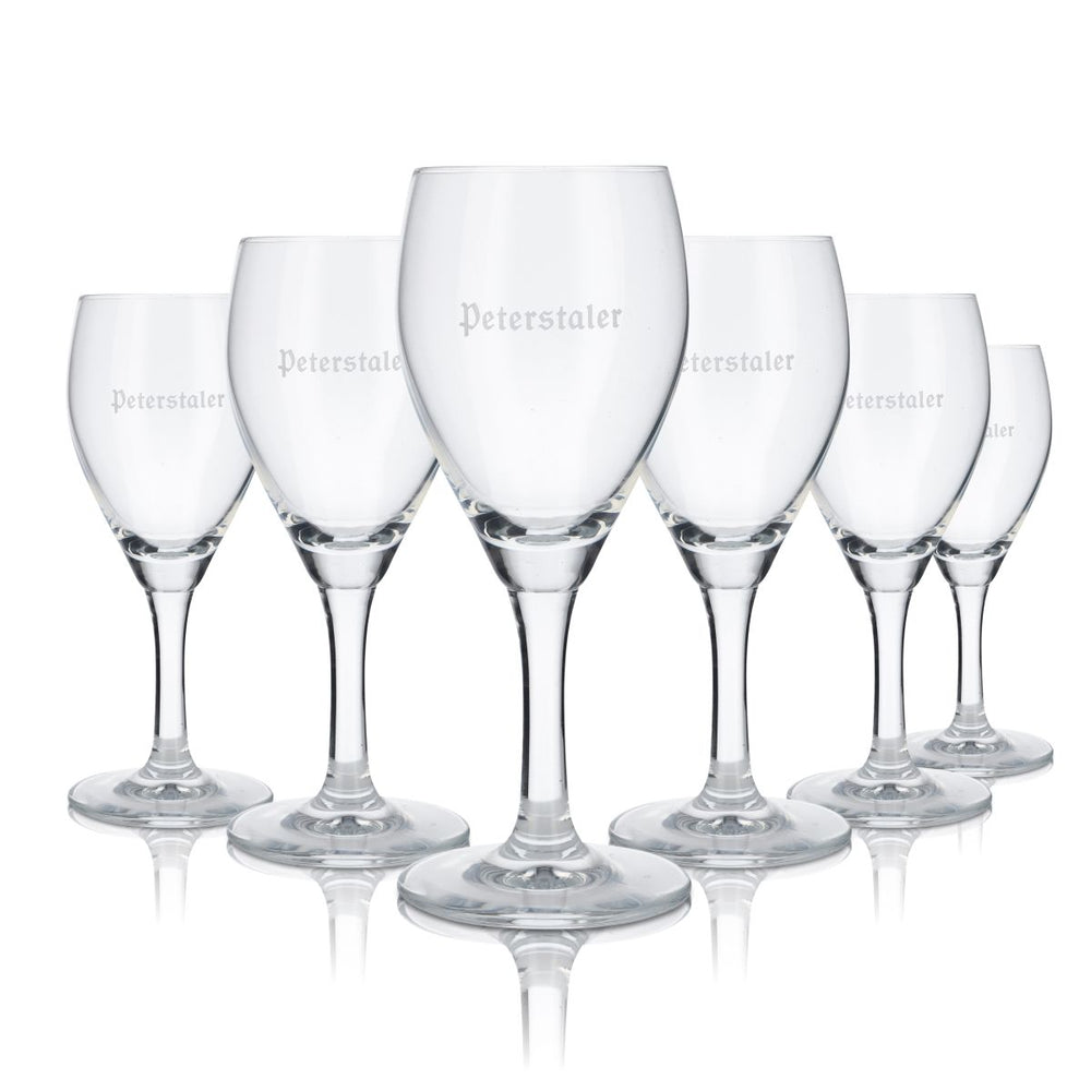 6x Peterstaler szklanka 0.18l woda mineralna gazowana zestaw szklanek Gastro