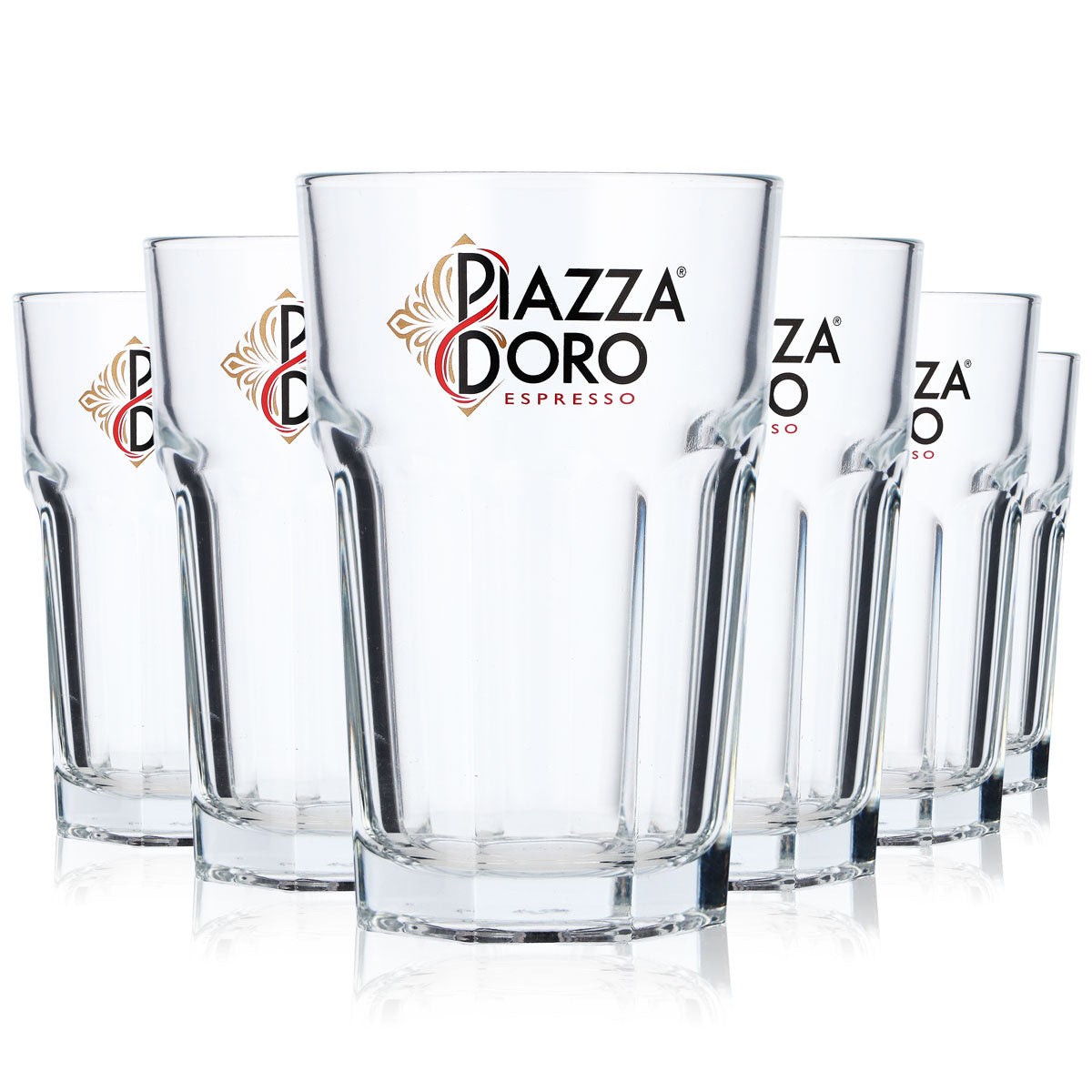 6x Piazza D´oro Szklanka do kawy 0,29 l Szklanki do latte Szklanki do kawy Szklanki do cappuccino – Widok 5