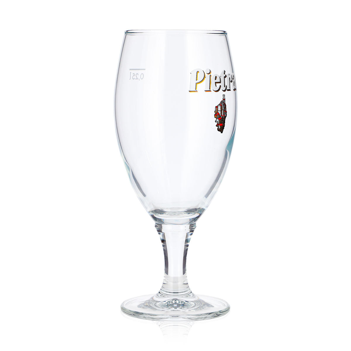 6 sztuk szklanek do piwa Pietra 0,25 l, kształt tulipana, z białym logo, szklanki do piwa Luna (zestaw 6 sztuk) – Widok 3