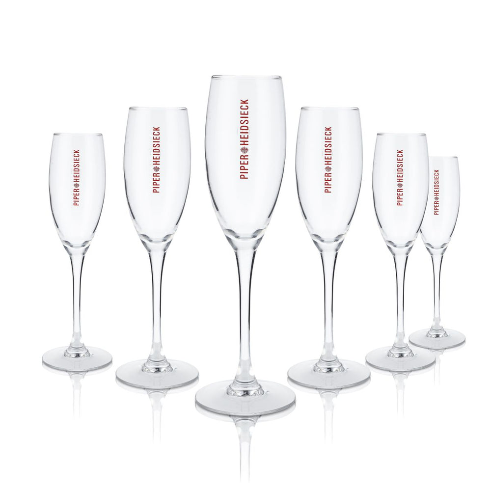 6x Piper Heidsieck Kieliszki Kieliszki do szampana, kieliszki fletowe, 0,1 l