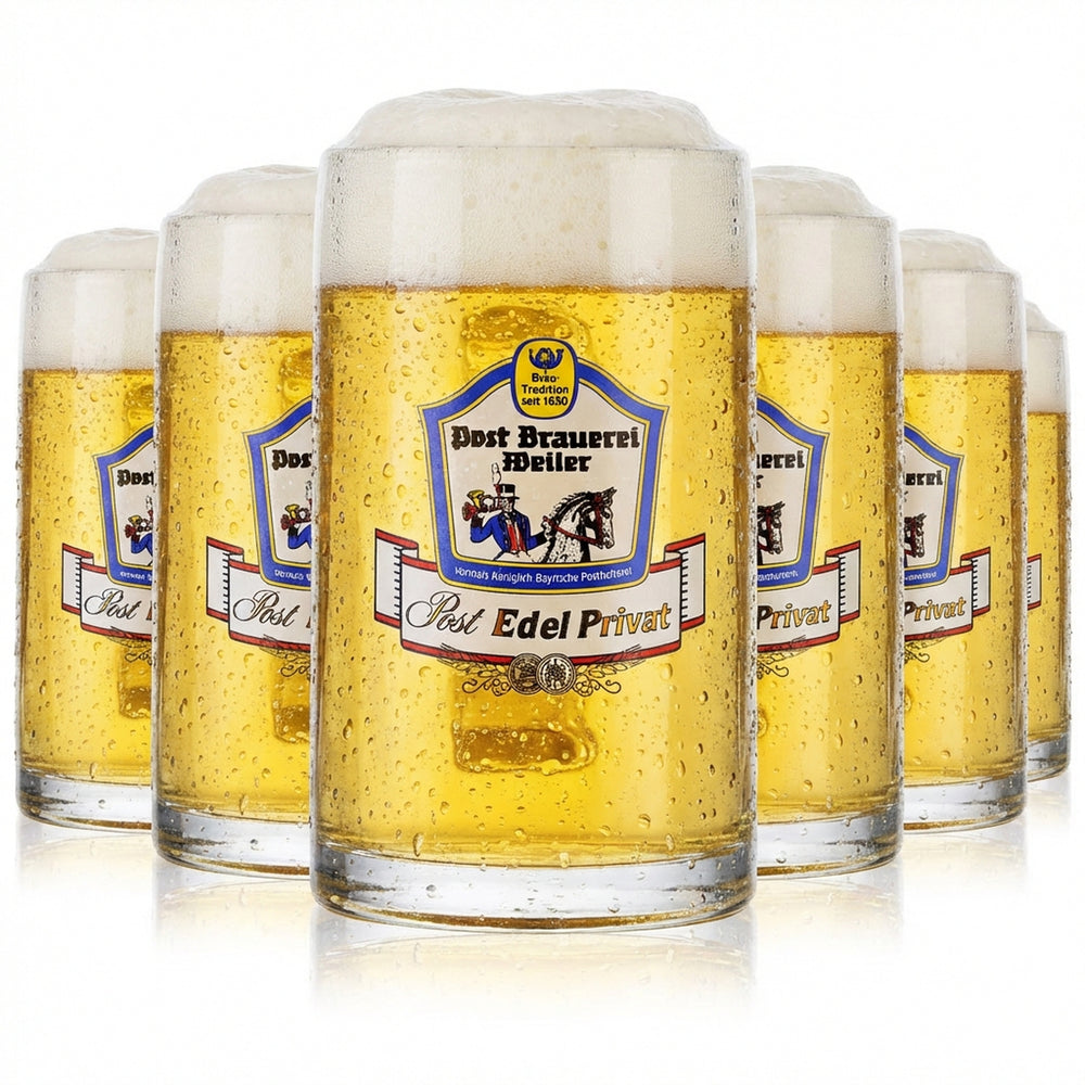 6x Post Brauerei Weiler Szklanka do piwa Szklanki do piwa 0,3 l Kufel do piwa