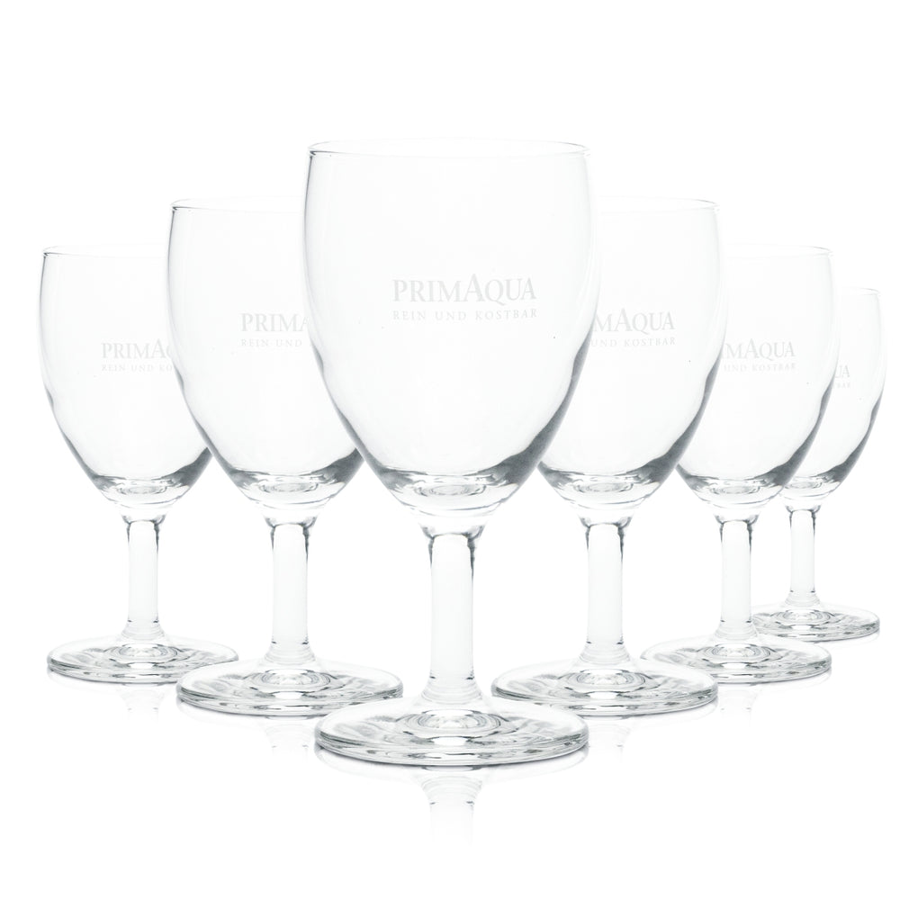 6x Prima Aqua kieliszek do wody 0,1l kielich tulipan flet szklanki do soków mineralnych