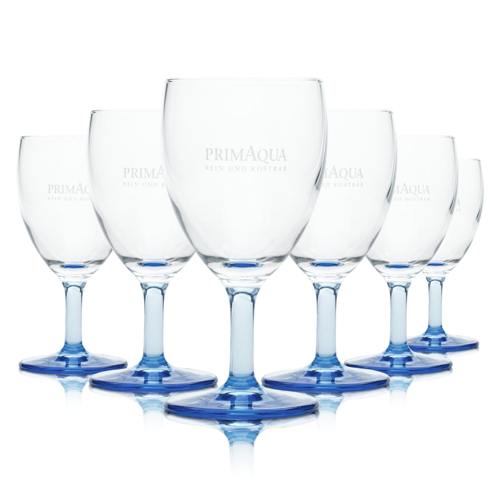 6x Prima Aqua kieliszek do wody 0,1l puchar tulipan flet rzadkie mineralne szklanki do napojów gazowanych