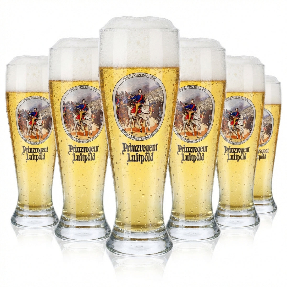 6x Szklanki do piwa Prinz Luitpold Szklanki 0,5 l Szklanka do piwa pszenicznego Prinzregent Luitpold – Widok 2