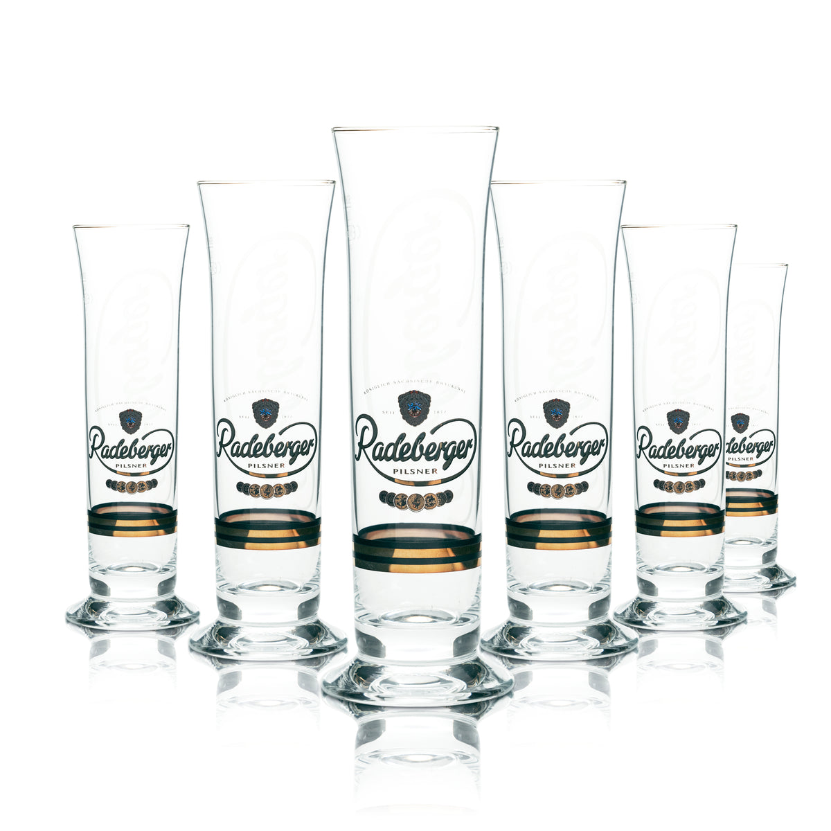 6x Radeberger szklanka do piwa 0,2l goblet logo scena szklanki bar browar piwo tulipan – Widok 5