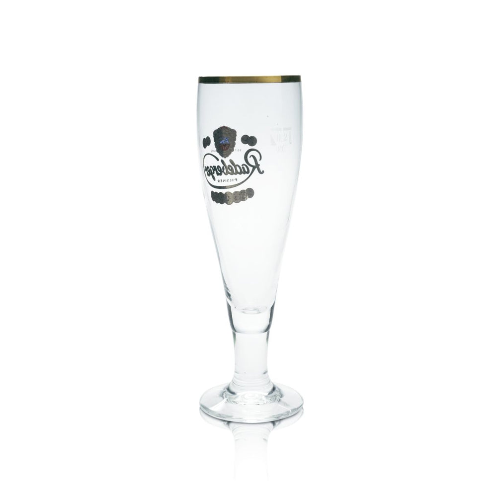 6x Radeberger szklanka do piwa 0.2l tulipan kieliszek ze złotą obwódką Gastro Bar Pils