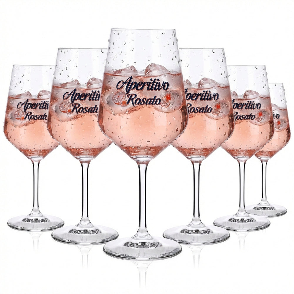 6x kieliszek Ramazzotti 0,5 l kieliszek do wina „Aperitivo Rosato” Rastal kieliszki do likieru Spritz
