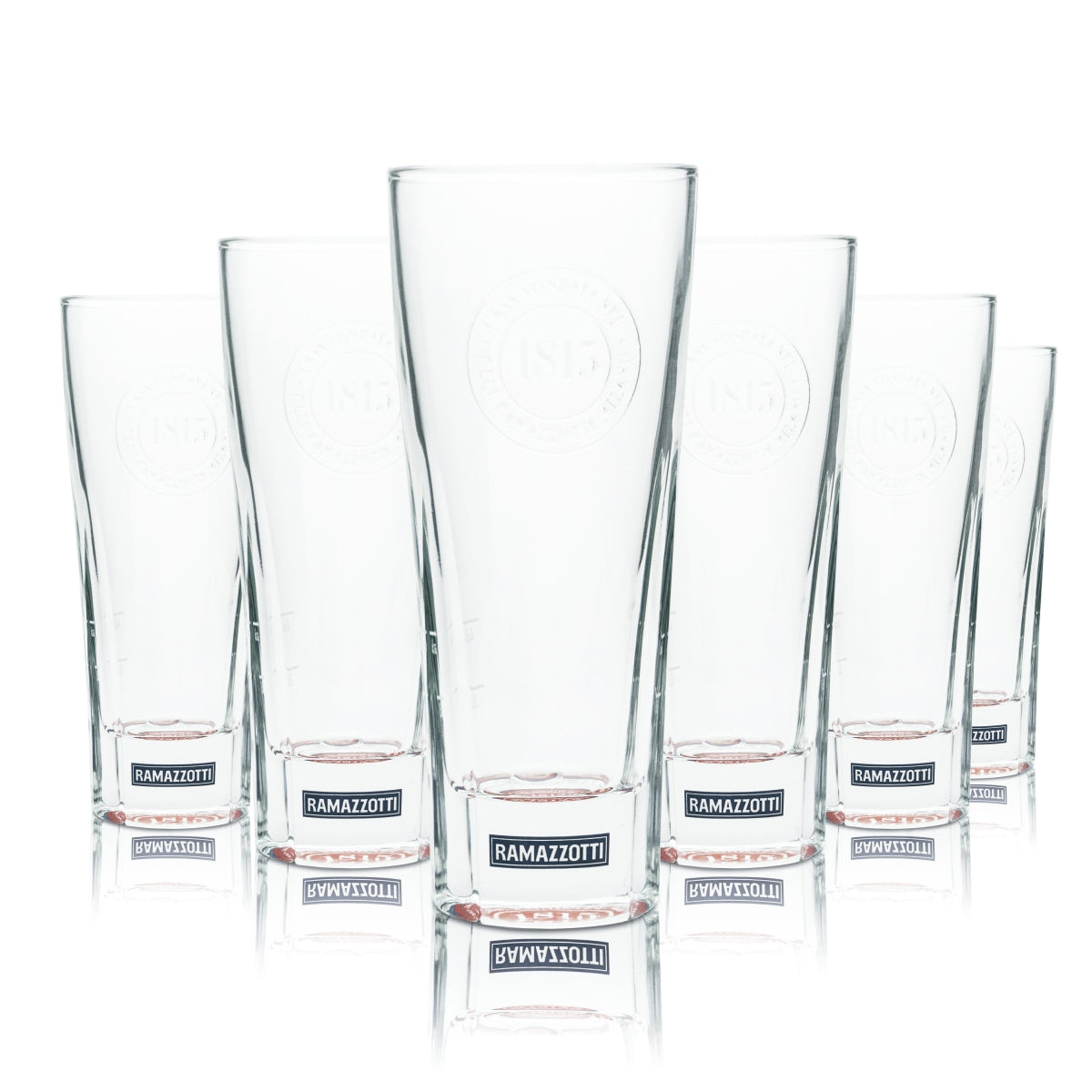 6x Ramazzotti Liqueur Glass 0.2l 1815 Longdrink Cocktail Stamper Glasses Digestif