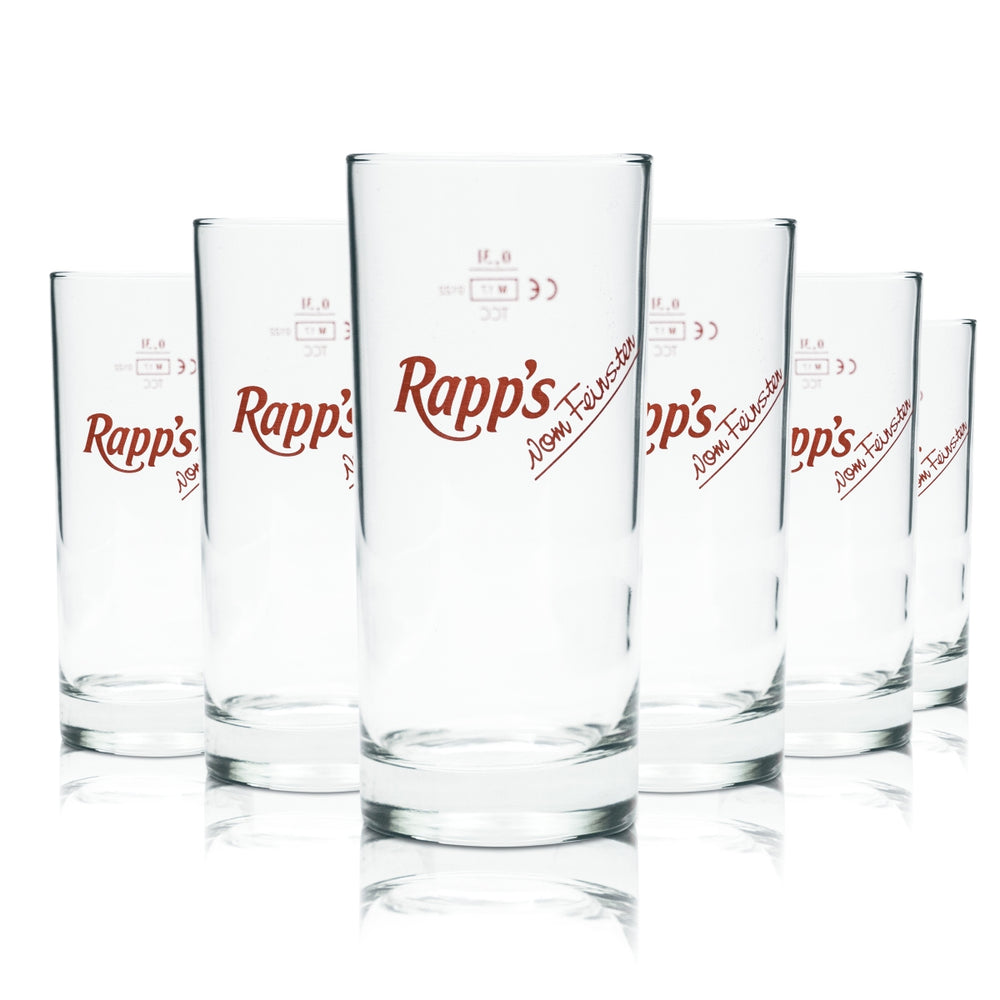 6x Szklanka Rapps 0.3l tumbler sok woda mineralna napój gazowany szklanki gastro dąb