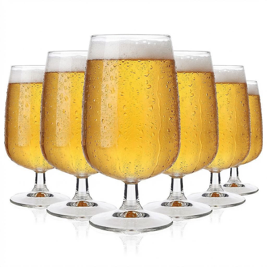 6x szklanka do piwa Rastal 0,5 l Pokal Biertulpe – uniwersalna szklanka bez logo, o jakości gastronomicznej