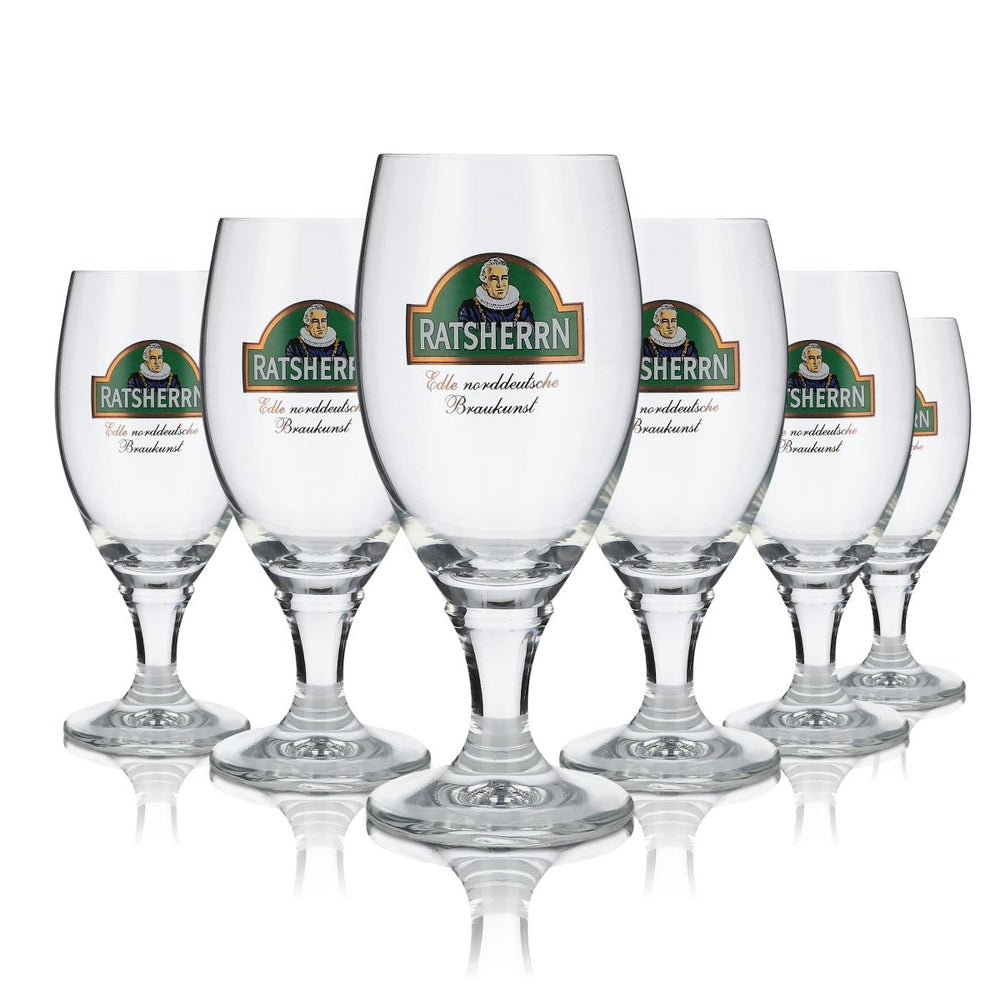 6x szklanka Ratsherrn 0,2 l Tulipan Szklanki do piwa Deister Pokal RC Ritzenhoff