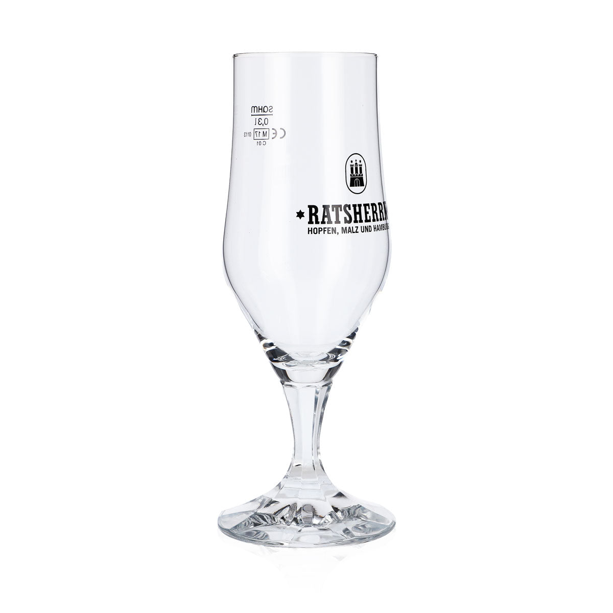 6x szklanka Ratsherrn 0,3 l Hammerburg Beer Tulip Cup Glass Set Browar Hamburg – Widok 4