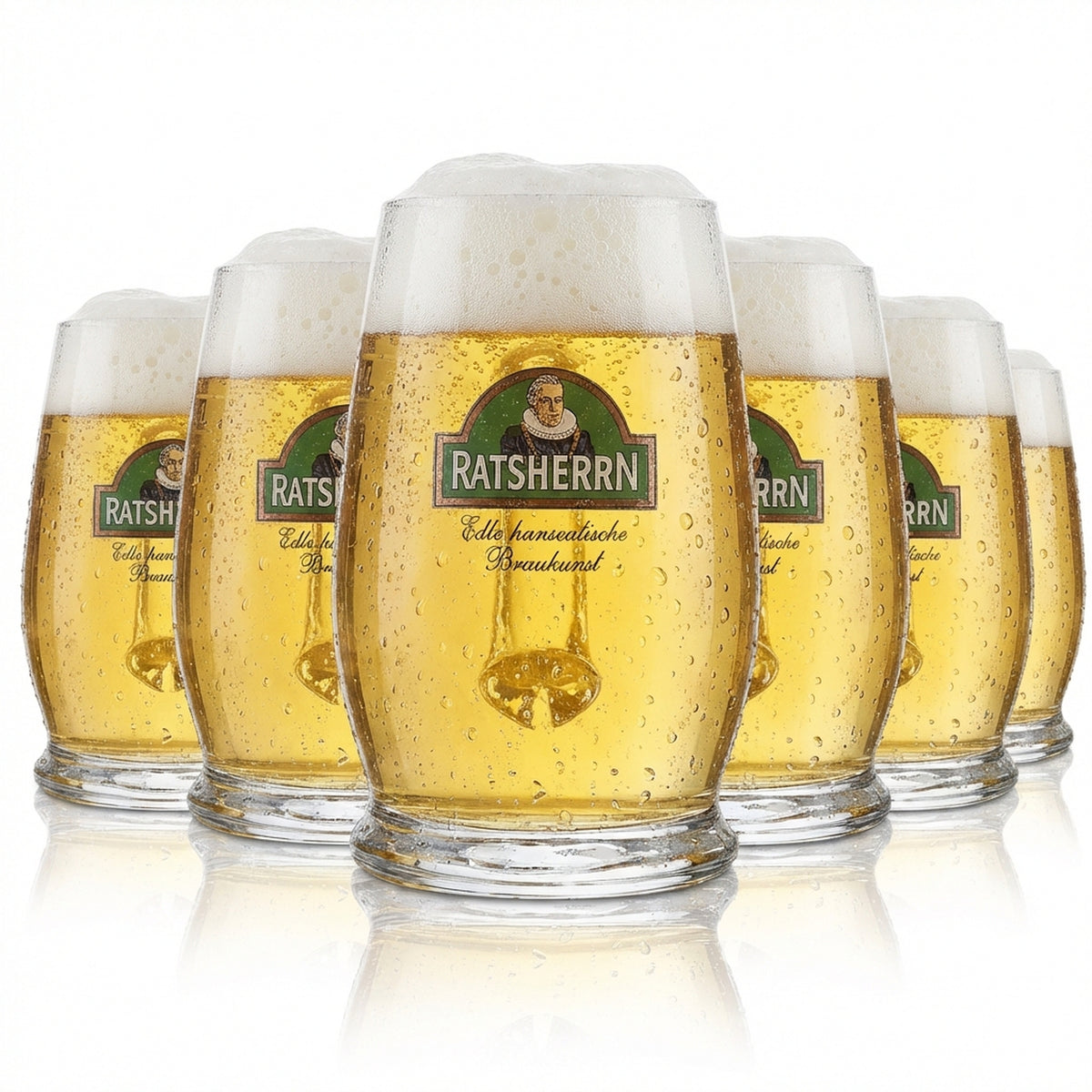 6x szklanka Ratsherrn 0,4 l kufel do piwa zestaw szklanek Brauerei Gastro Eiche