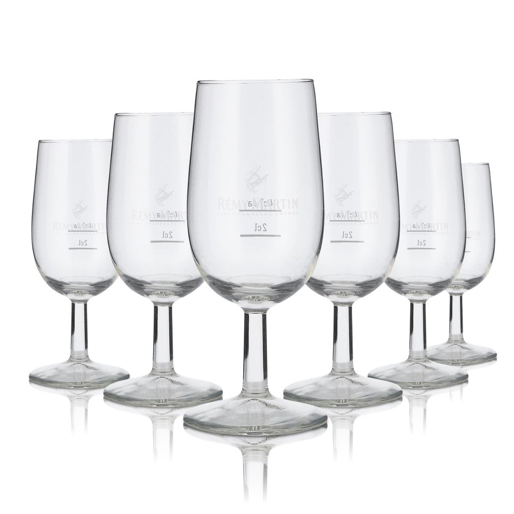 6x Remy Martin Szklanka 0,14 l Zestaw szklanek do koniaku Degustacja Nosing Brandy