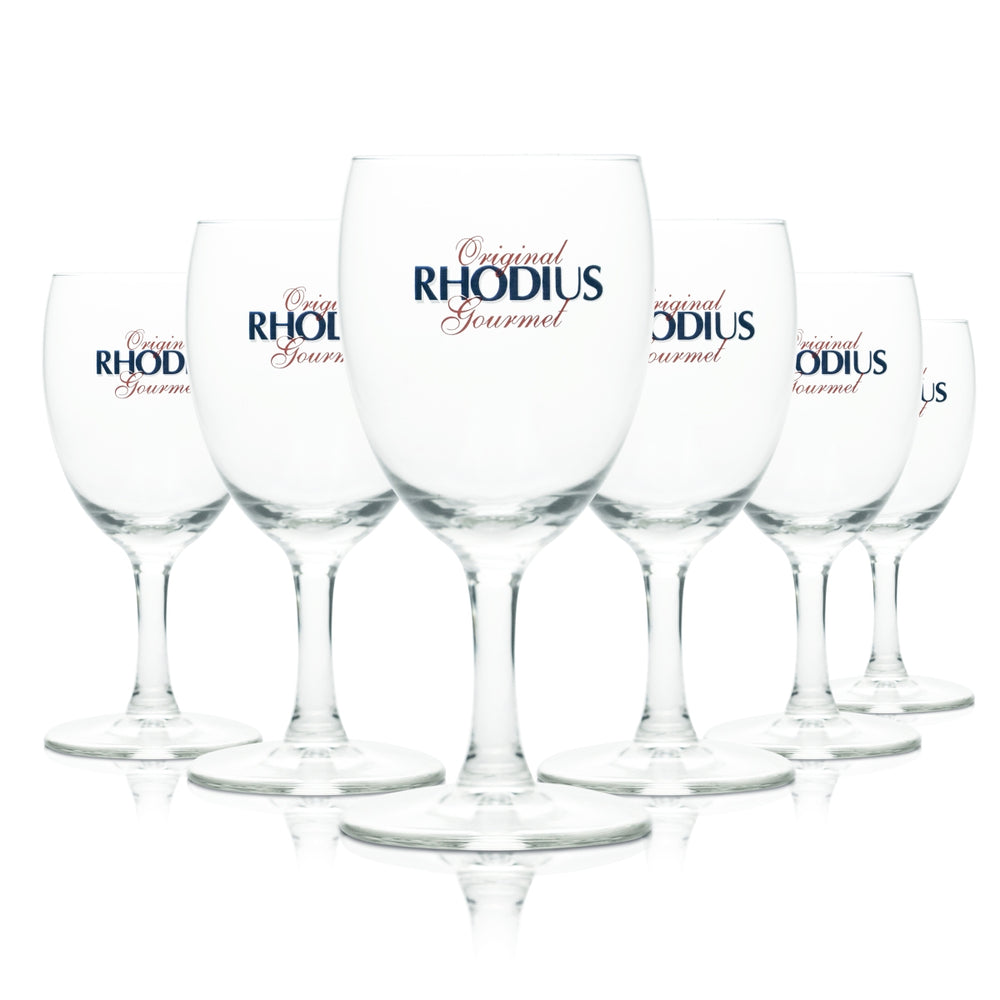6x szklanka Rhodius 0,19l szklanka do wody gazowanej woda mineralna