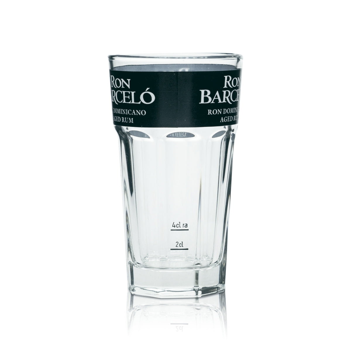 6x Ron Barcelo Rum Glass 0,34l Longdrink Glasses Cocktail Relief Contour 2cl 4cl – Widok 3