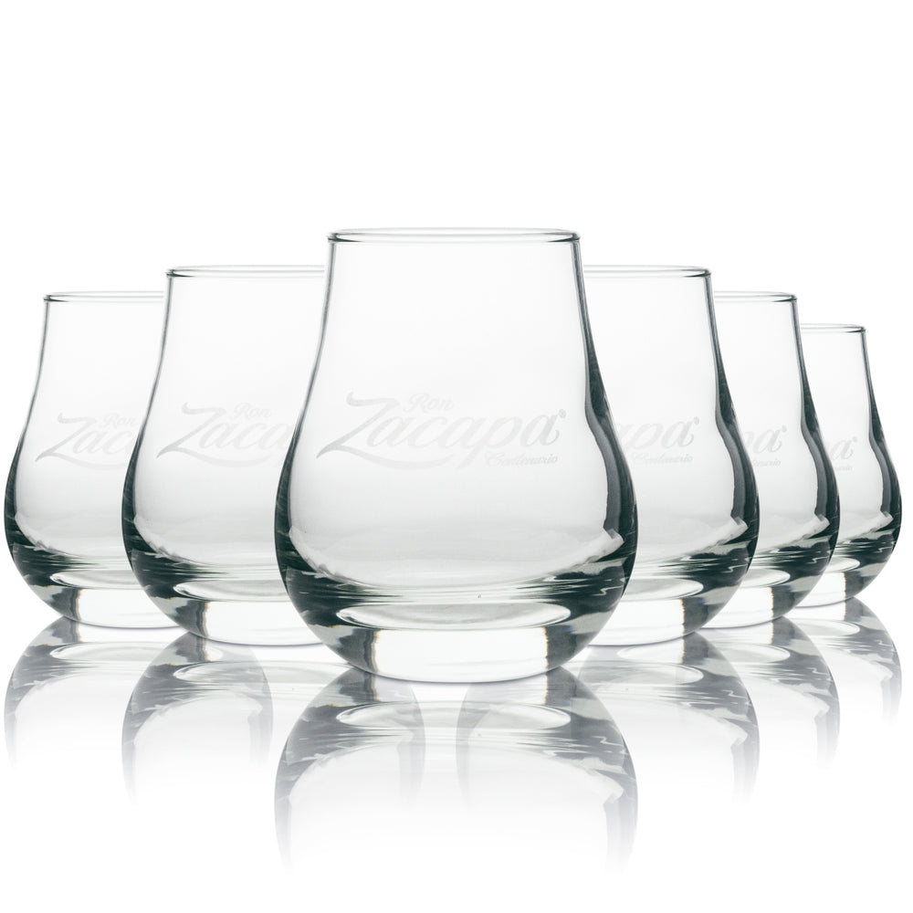 6x Ron Zacapa Spey Tumbler Glasses 0,25l - zestaw kieliszków do koktajli z rumem i whisky klasy premium