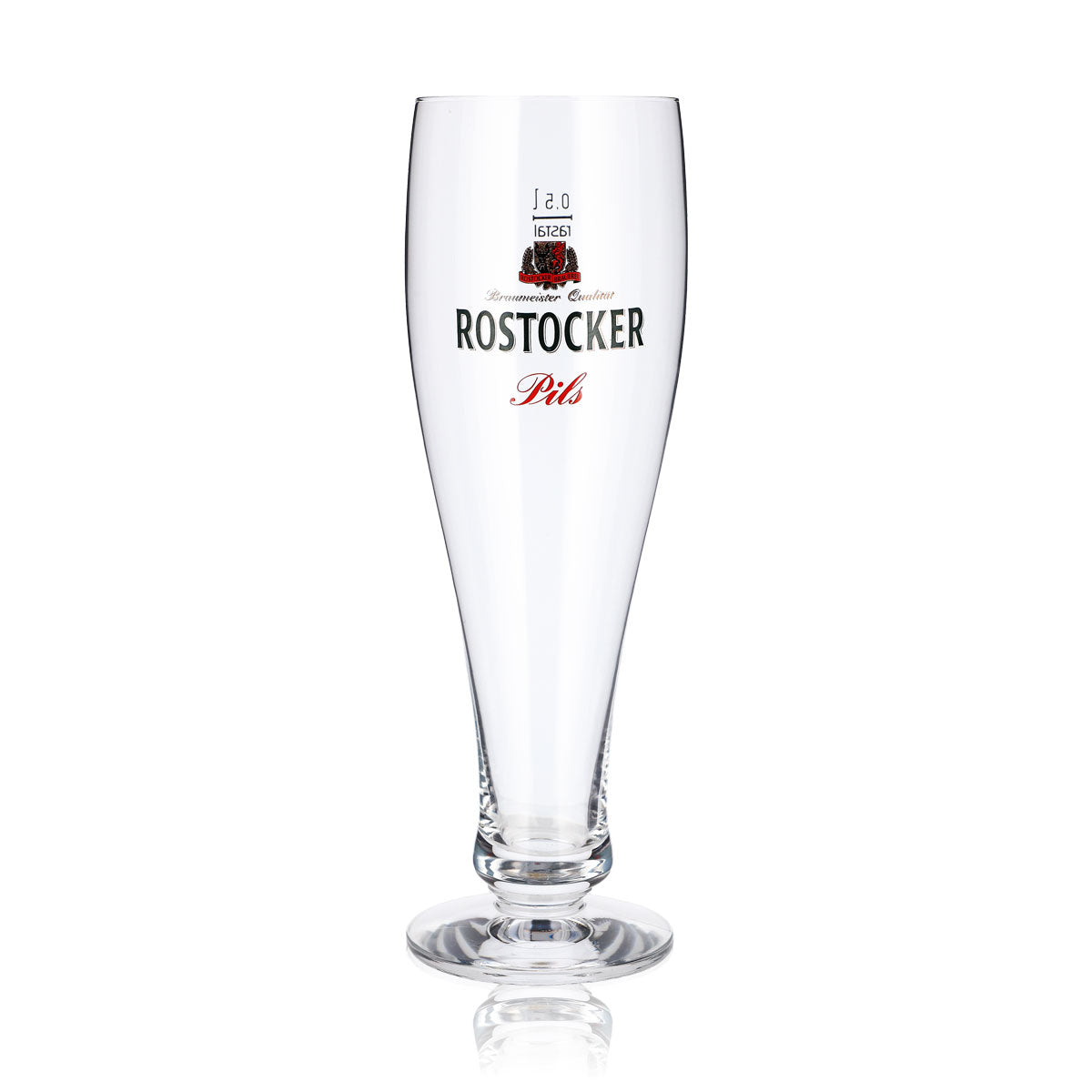6 szklanek do piwa z Rostocku, 0,5 l, pucharowe, typu Pils, Rastal – Widok 2