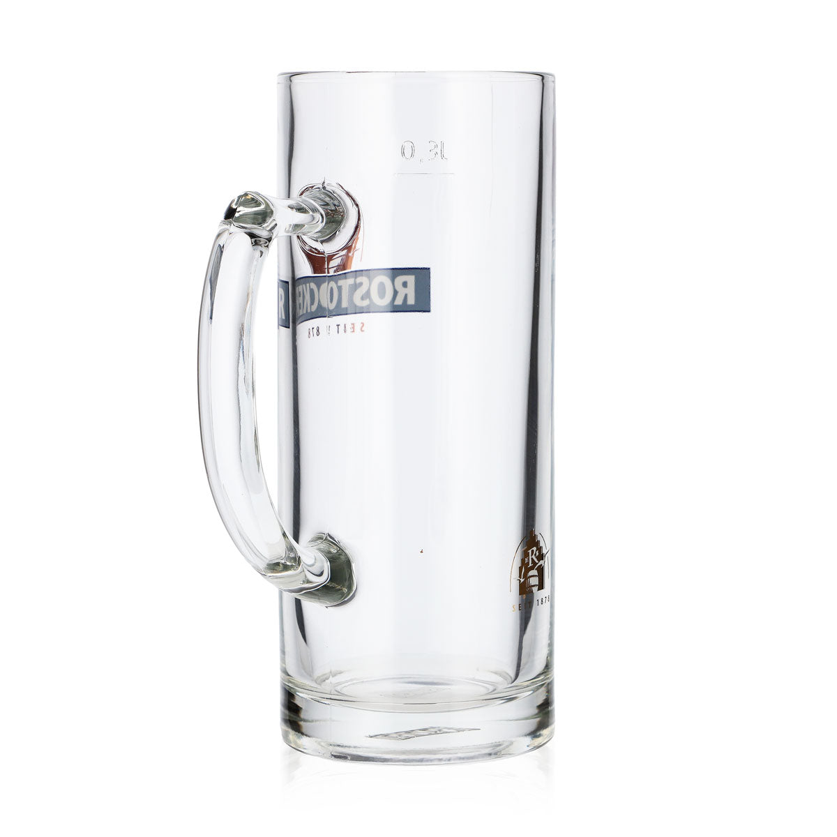 6x szklanka do piwa Rostocker Bier Glas Bierseidel 0,3 l, niebieski dzbanek ze złotym logo Rastal – Widok 5