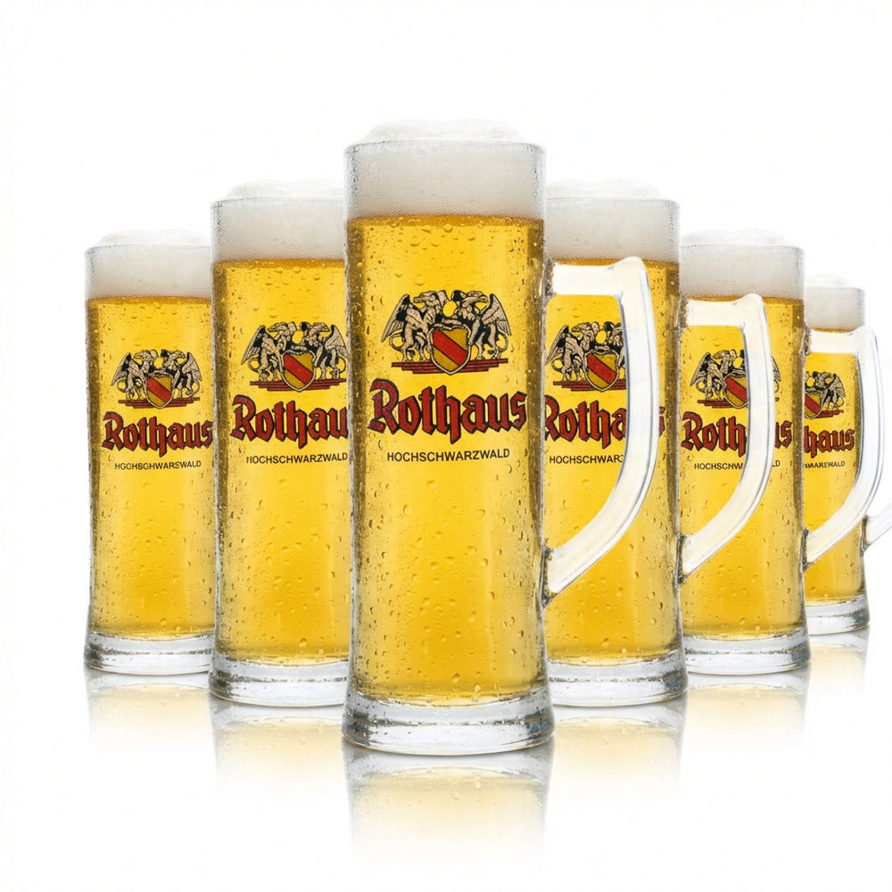 6x szklanka do piwa Rothaus 0,5 l kufel Badner Seidel szklanki browar Pils Zäpfle Gastro