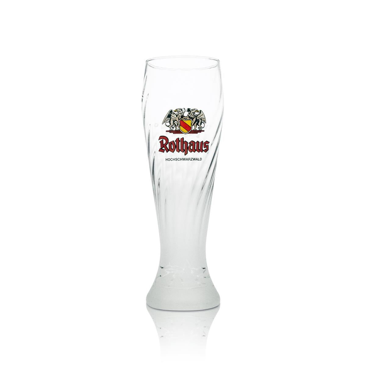 6x Rothaus szklanka 0.5l piwo pszeniczne Hefeweizen szklanki Frosted design browar Baden – Widok 2