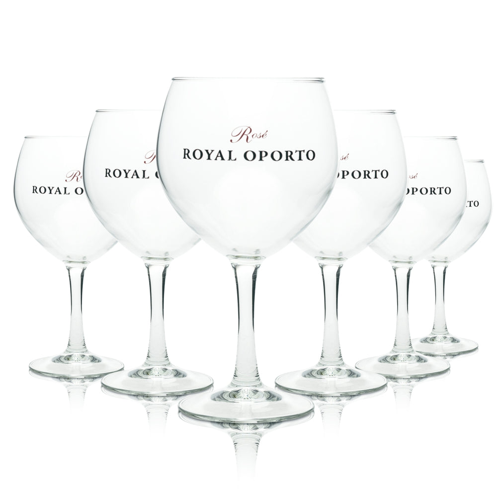 6x Royal Porto Port Wine Glass 0.62l Rosé Balloon Glasses Sherry Desert Wine Bar