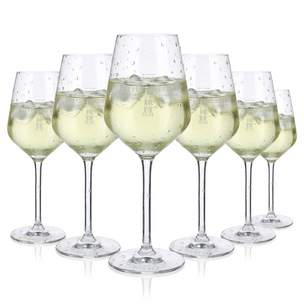 6x kieliszki do wina Ruppertsberger Kieliszki na nóżce Kieliszki 0,37 l Kieliszek do wina Carre