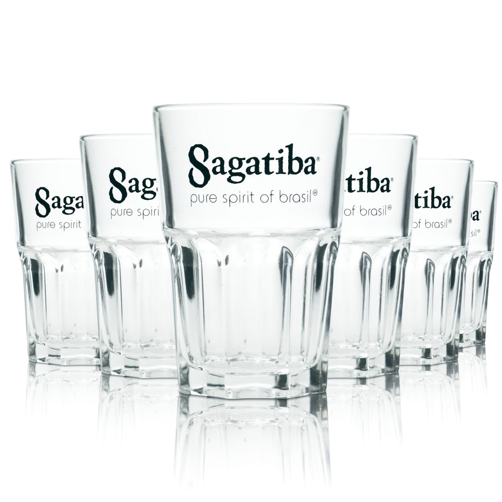 6x szklanka Sagatiba 0,35l Longdrink Cocktail Cachaca szklanki Gastro Mojito Bar