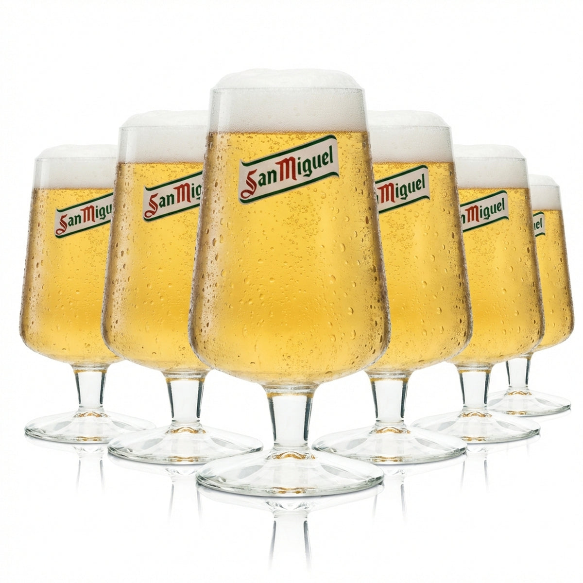 6x szklanka do piwa San Miguel 0.3l w wersji standardowej