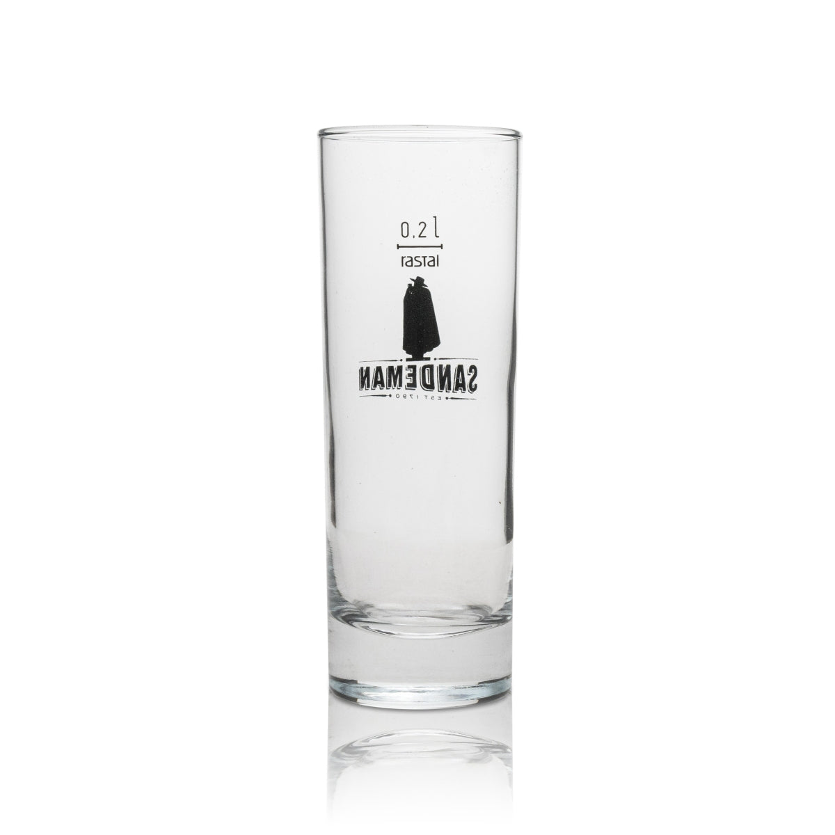 6x Sandeman kieliszek do wina long drink glass 200ml czarne logo – Widok 3