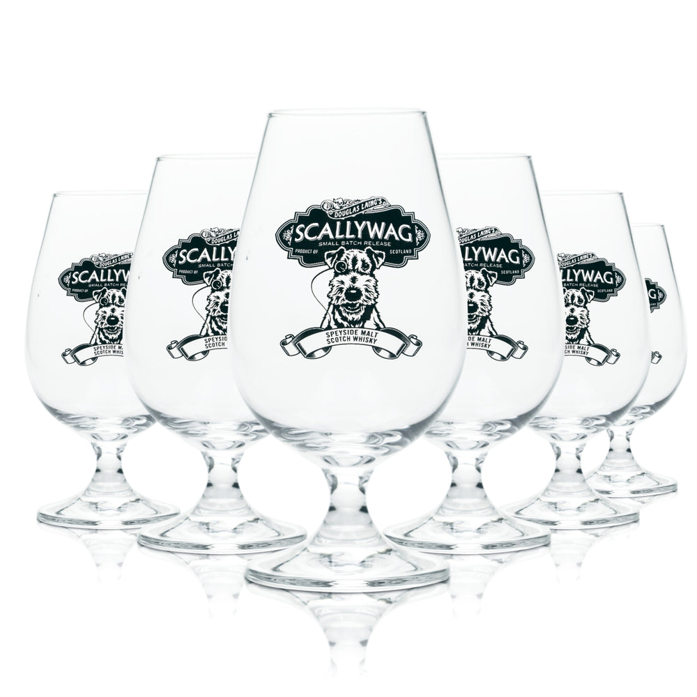 6x Scallywag Glass 0.17l Kieliszki do degustacji szkockiej whisky Douglas Laing Destil