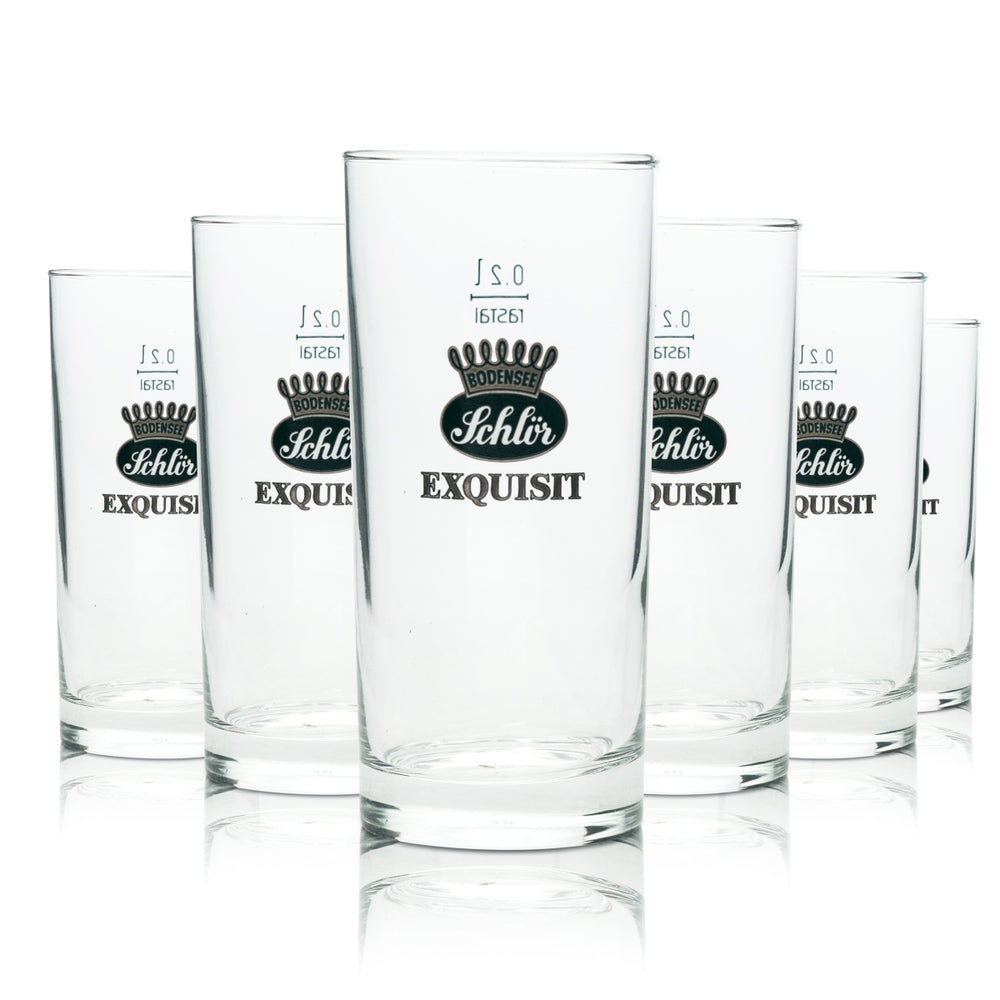 6x Schlör szklanka na sok 0,2l tumbler "Exquisit" Rastal szklanki do picia Gastro Retro Bar