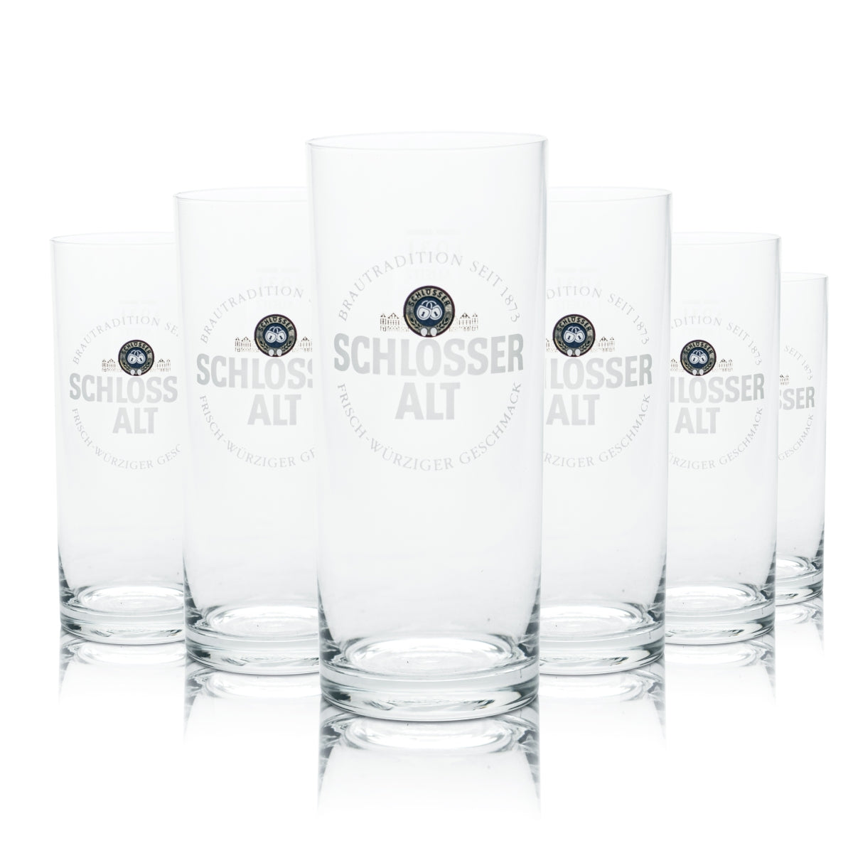 6x Schlösser Alt szklanka do piwa 0.3l kufel puchar szklanki barowe browar gastro dąb