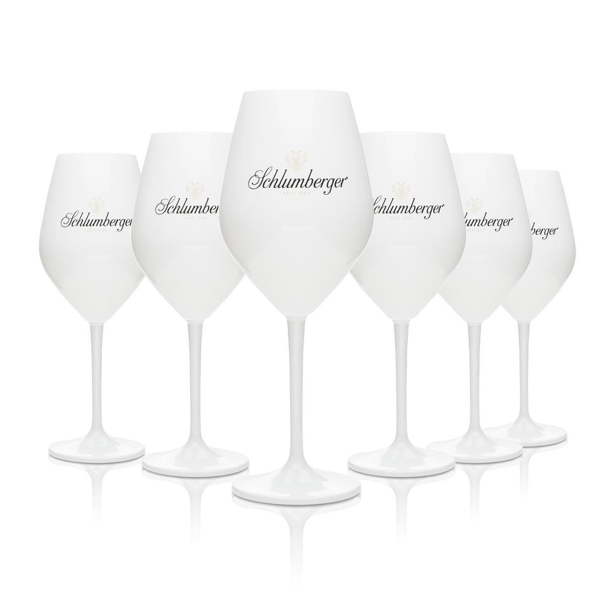 6x Schlumberger Kieliszek 0,46l Wino Szampan Koktajl Aperitif Kieliszki na lodzie