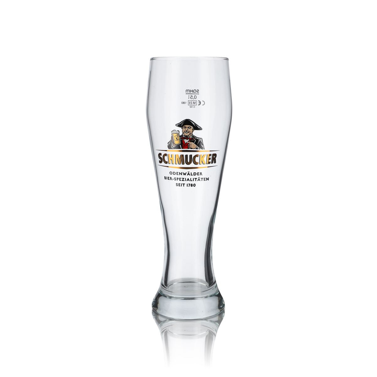 6x szklanka Schmucker 0.5l szklanka do piwa pszenicznego Hefeweizen zestaw szklanek Odenwälder Brauerei – Widok 2